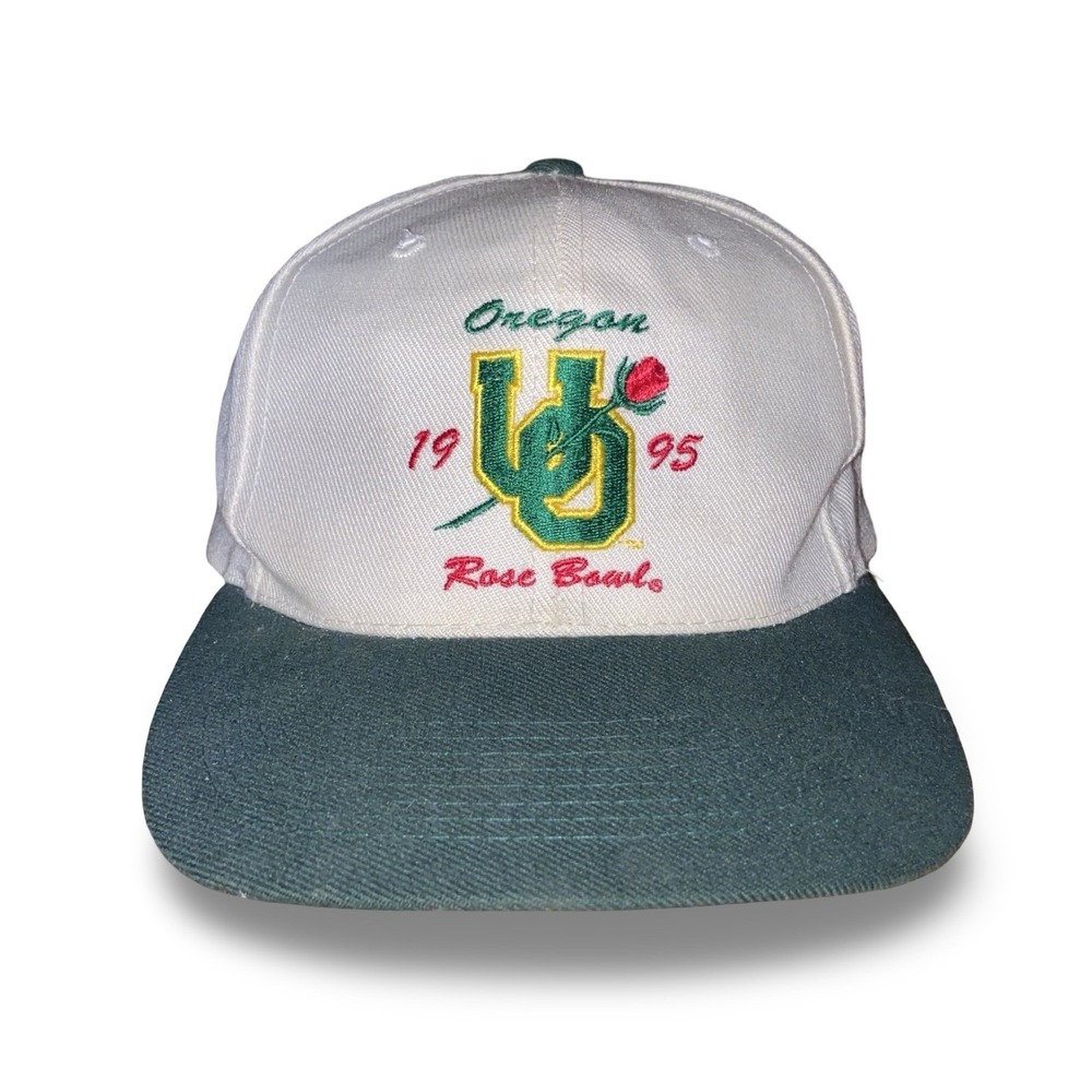 Vintage 1995 Oregon Ducks Rose Bowl Snapback Hat OTTO Cap Pacific-10 One Size